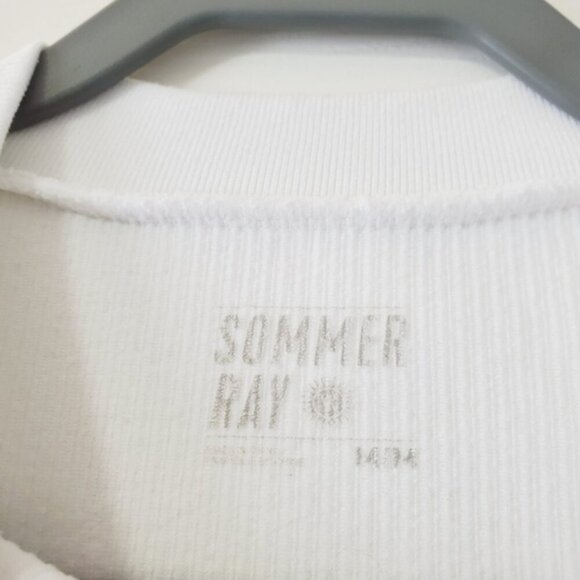 Sommer Ray White Cropped Compression Zip Workout Gym Jacket M - Picture 5 of 8